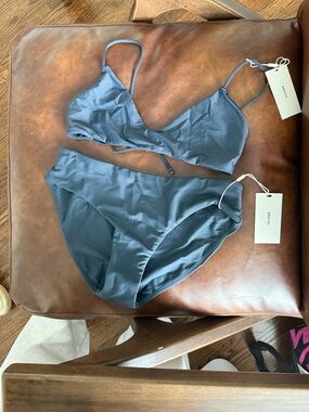 Mikoh Slate Gray Swim Bikini Set